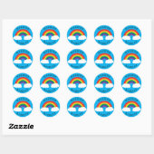 Rainbow Schattigee Kinder Envelope Seal Stickers (Vel)
