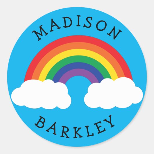 Rainbow Schattigee Kinder Envelope Seal Stickers (Voorkant)