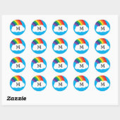 Rainbow Schattigee Kinder naam Envelop Seal Sticke Ronde Sticker (Vel)