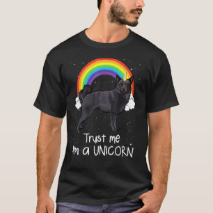 Rainbow Schipperke Vertrouw me in een eenhoorn hon T-shirt