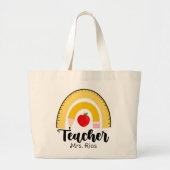 Rainbow School levert leraar vrouw Grote Tote Bag (Voorkant)