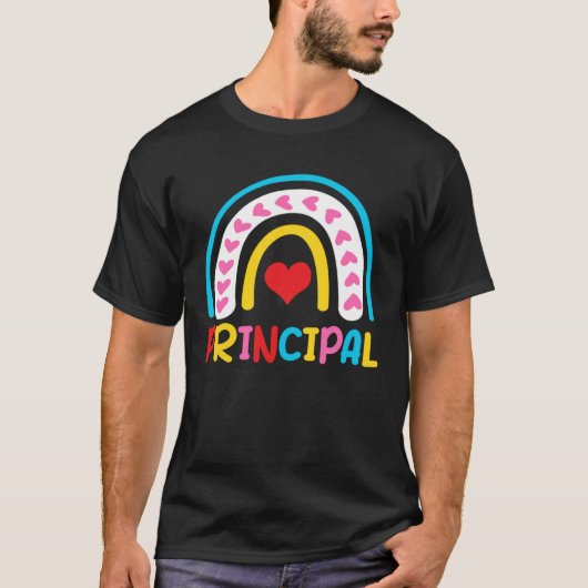 Rainbow School Principal T-shirt (Voorkant)
