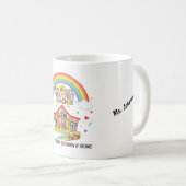 Rainbow School Smiling Sun Worlds Greatest Teacher Koffiemok (Voorkant rechts)