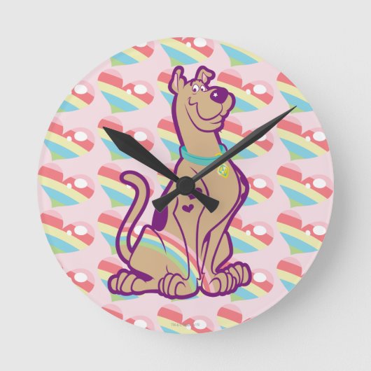 Rainbow Scooby-Doo Ronde Klok (Voorkant)