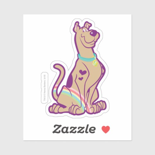 Rainbow Scooby-Doo Sticker (Vel)