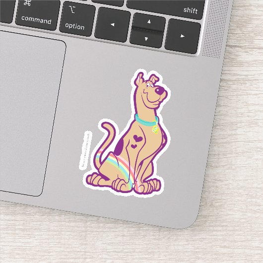 Rainbow Scooby-Doo Sticker (Detail)
