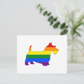 Rainbow Scottish Terrier Briefkaart (Staand voorkant)