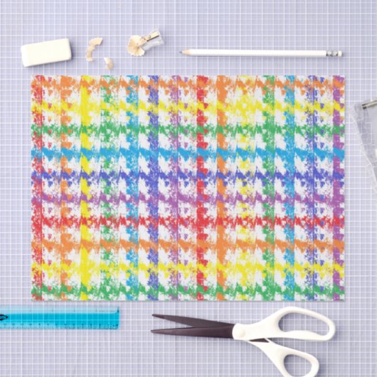 Rainbow Scratch Tissuepapier (Craft)
