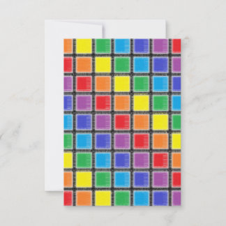 Rainbow Scratched Squares