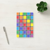 Rainbow Scratched Squares Post-it® Notes (Kantoor)