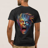 Rainbow Scream: Psychedelische Emotionele Bevrijdi T-shirt (Achterkant)