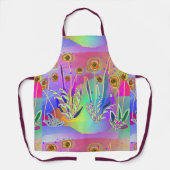 Rainbow Scribble Bloesems Schort (Voorkant)