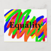 Rainbow Scribble Equality briefkaart (Voorkant)