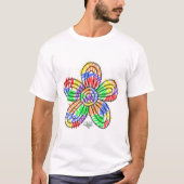 Rainbow Scribbles (bloem) T-shirt (Voorkant)