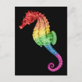 Rainbow Seahorse Briefkaart (Voorkant)