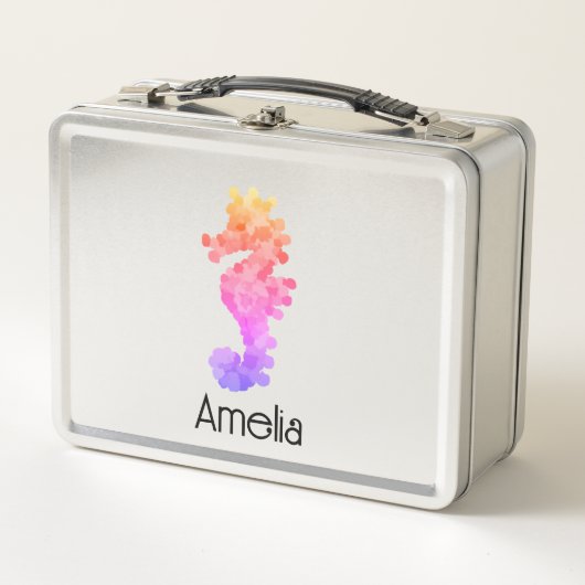  Rainbow Seahorse gepersonaliseerd (Voorkant)