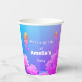 Rainbow Seahorse Gepersonaliseerde Partij Papieren Bekers (Voorkant)