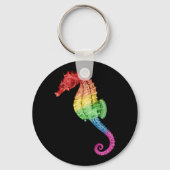 Rainbow Seahorse Sleutelhanger (Voorkant)
