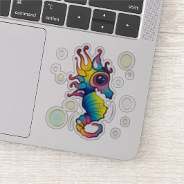Rainbow Seahorse Sticker
