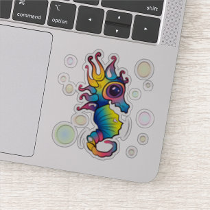 Rainbow Seahorse Sticker