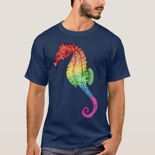 Rainbow Seahorse T-shirt (Voorkant)