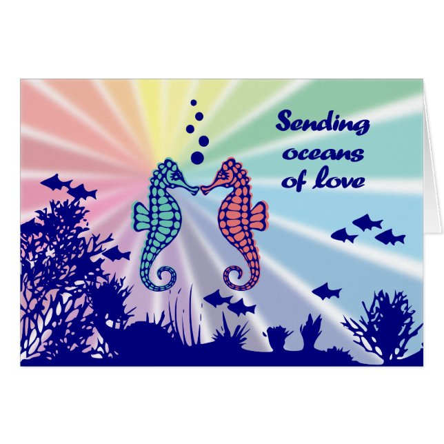 Rainbow Seapaarden Oceans of Love (Voorkant Horizontaal)