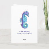 Rainbow Seashell-Kaart Kaart (Achterkant)