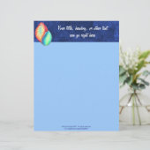 Rainbow Seashell Letterhead Gepersonaliseerd Briefhoofd (Staand voorkant)