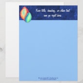 Rainbow Seashell Letterhead Gepersonaliseerd Briefhoofd (Voorkant / Achterkant)
