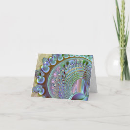Rainbow Seashell Note-Kaart Kaart