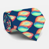 Rainbow Seashell-Stropdas Stropdas (Opgerold)