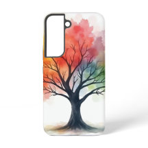 Rainbow Seasons Tree - Kleurrijke Waterverf Natuur