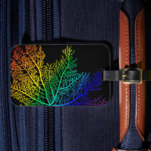 Rainbow Seaweed Pride Bagagelabel