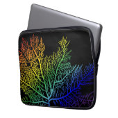 Rainbow Seaweed Pride Electronics Bag Laptop Sleeve (Voorkant Links)