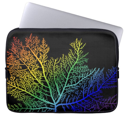 Rainbow Seaweed Pride Electronics Bag Laptop Sleeve (Voorkant)