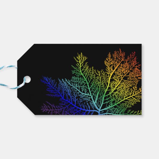 Rainbow Seaweed Pride Gift Label Cadeaulabel (Achterkant Horizontaal)