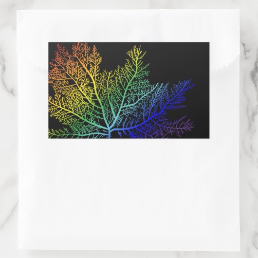 Rainbow Seaweed Pride Rechthoekige Sticker (Tas)