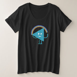 Rainbow Selby Plus Size Grote Maat T-shirt