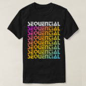 Rainbow Sequential T-shirt (Design voorkant)