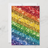 Rainbow Sequin Glitter 67 St Patrick Birthday Kaart (Achterkant)