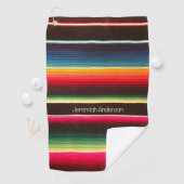 Rainbow Serape gepersonaliseerd Golfhanddoek (Insitu)