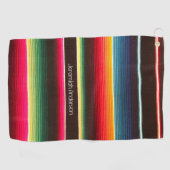Rainbow Serape gepersonaliseerd Golfhanddoek (Horizontaal)