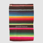 Rainbow Serape gepersonaliseerd Golfhanddoek (Voorkant)