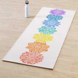 Rainbow Seven Chakras Mandala Yogamat