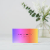 Rainbow Shaded Elegant Gradient Ombre Visitekaartje (Staand voorkant)