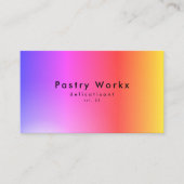 Rainbow Shaded Elegant Gradient Ombre Visitekaartje (Voorkant)