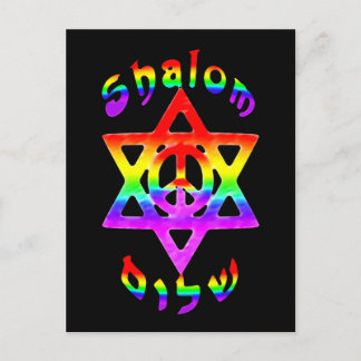 Rainbow Shalom-Briefkaart Briefkaart