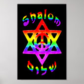 Rainbow Shalom-Poster Poster (Voorkant)