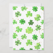 Rainbow Shamrock Pot of Gold 1st Birthday Kaart (Achterkant)