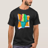 Rainbow Shaved Ice Hawaiian Shave Ice Snow Cone T-shirt (Voorkant)